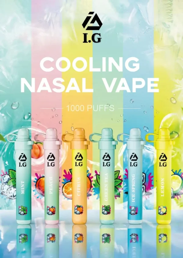 I.G 夏威夷 1000口鼻吸薄荷棒｜6款清新香氣可選，隨身涼感提神鼻通