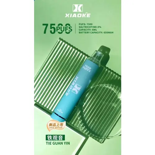 XIAOKE 梟客 7500口拋棄式電子煙｜網狀霧化核心，8ml 大容量多口味現貨供應