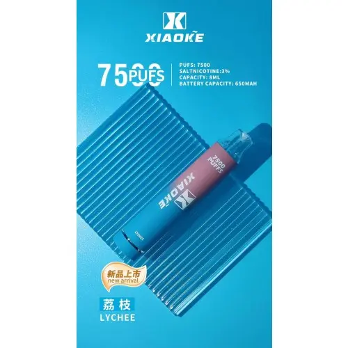 XIAOKE 梟客 7500口拋棄式電子煙｜網狀霧化核心，8ml 大容量多口味現貨供應