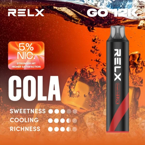 20260105063010713.webp RELX Smash Go 12000口 拋棄式電子煙|15ml 澎湃大容量+獨家防乾燒技術,3%~5% 尼古丁鹽