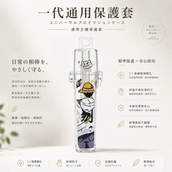 ChatGPT-Image-2026年8月21日-上午01_33_32.webp 一代通用主機保護套|全包覆防摔防刮,卡通貼圖透明外觀設計