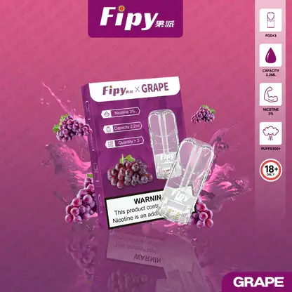 【買三贈主機】Fipy 果派 一代通用煙彈｜2.2ml 大容量＋透明美學油倉，通用一代主機