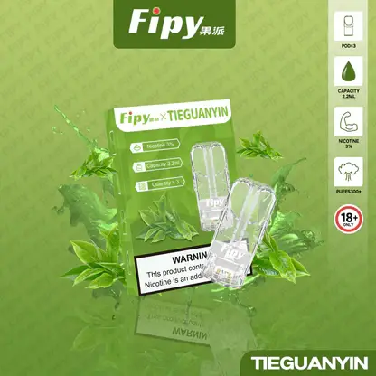 【買三贈主機】Fipy 果派 一代通用煙彈｜2.2ml 大容量＋透明美學油倉，通用一代主機