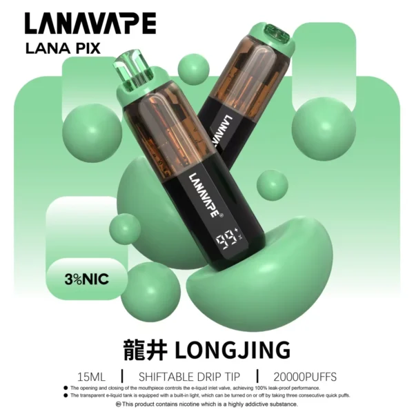 LANA PIX 閃光彈 20000口拋棄式電子煙｜獨家可摺疊吸嘴＋15ml巨量儲油