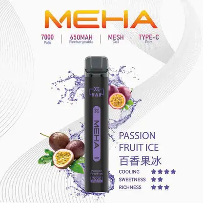 MEHA-XBAR-拋棄式-7000口小黑條-3.webp MEHA XBAR 魅嗨 小黑條 7000口 拋棄式電子煙|Mesh 芯強勁爆發力+極強冰感體驗,3% 尼古丁鹽黃金配方搭配 650mAh 可充電長效續航