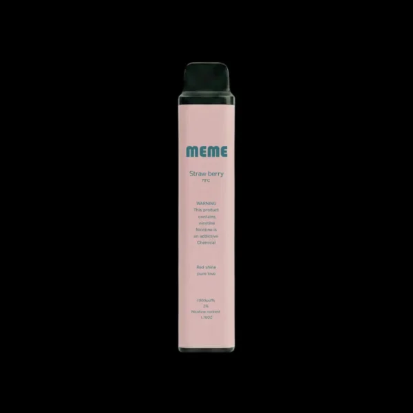 MEME-straw-berry.webp MEME 韓國熱銷 7000口 拋棄式電子煙|3% 尼古丁鹽黃金配比+極致絲滑韓系調香
