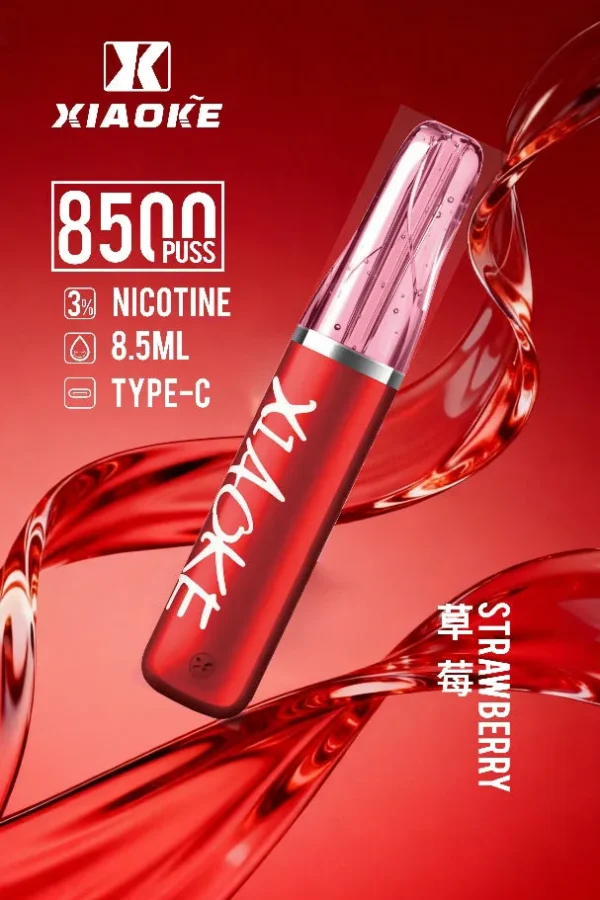 XIAOKE 梟客 8500口拋棄式電子煙｜8.5ml 儲油量，支援 Type-C 充電