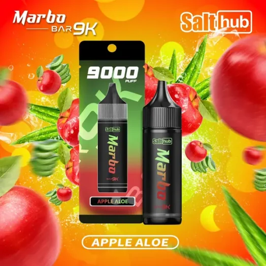 marbo-9k-apple-aloe-524x524-1.webp Marbo Bar 泰國熱銷 9000口拋棄式電子煙|14ml 大容量+可調氣流設計