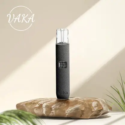 vaka皮革主機一代通用-5.webp VAKA 義大利真皮 一代通用主機|智能 LED 顯示螢幕+8W-10W 雙檔功率調節,380mAh 快充穩定輸出適配一代煙彈