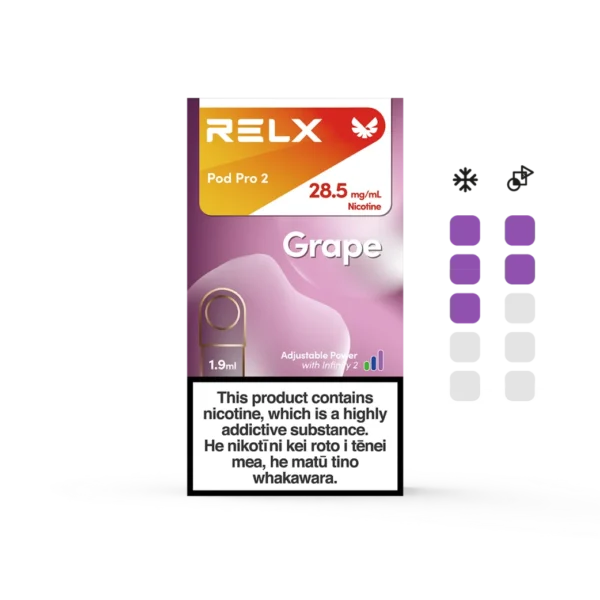 多汁葡萄.webp 【買三盒加購350贈主機 買十贈二】RELX 悅刻 六代通用煙彈|1.9ml 升級陶瓷網狀芯+3%-5% 尼古丁鹽,四/五/六代主機通用